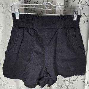 High Waist Black Women's Shorts